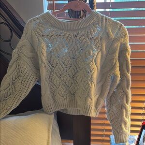 Cozy Cream Cable Knit Sweater